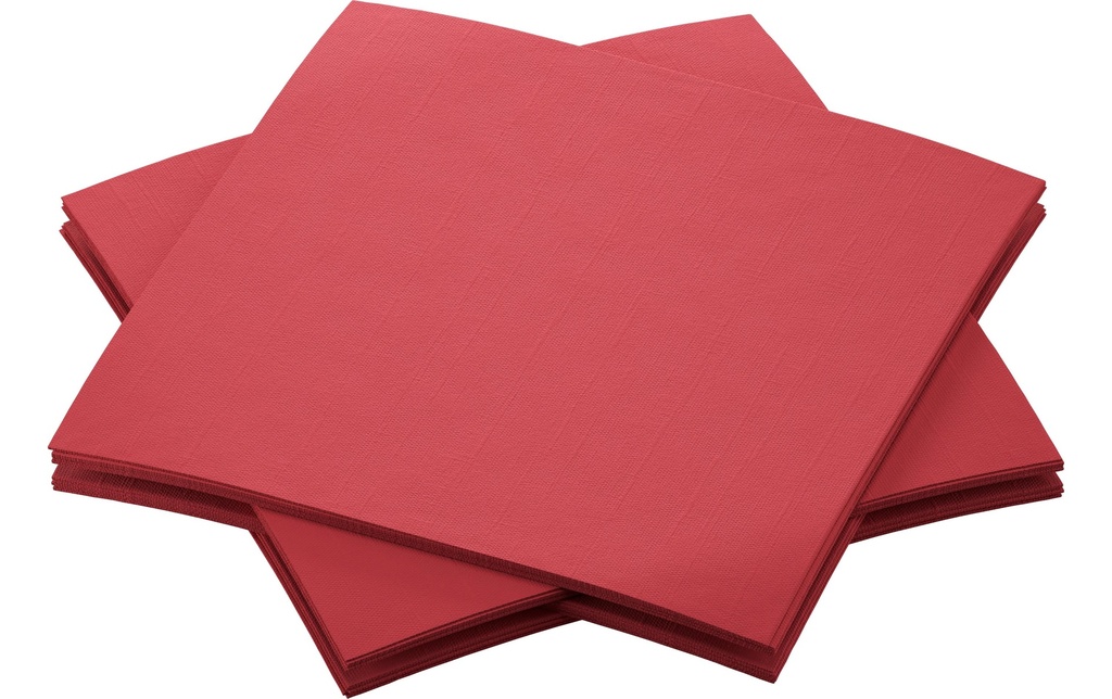 DUNI Serviettes 20x20cm bordeaux (180 pces)