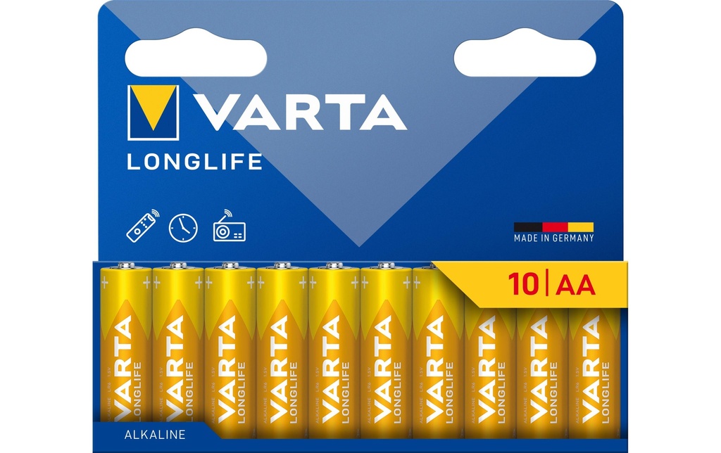 Varta Pile Longlife AA , 10 Pièce/s