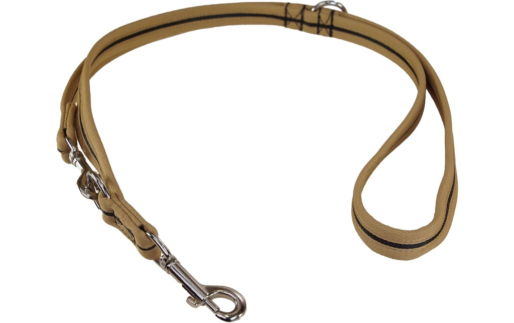 Grossenbacher Laisse de chien 180 cm, 25 mm, Noir/Beige