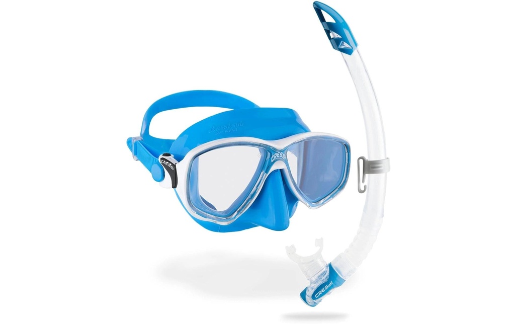 CRESSI Marea + Gamma Snorkel Combo Clair/Bleu