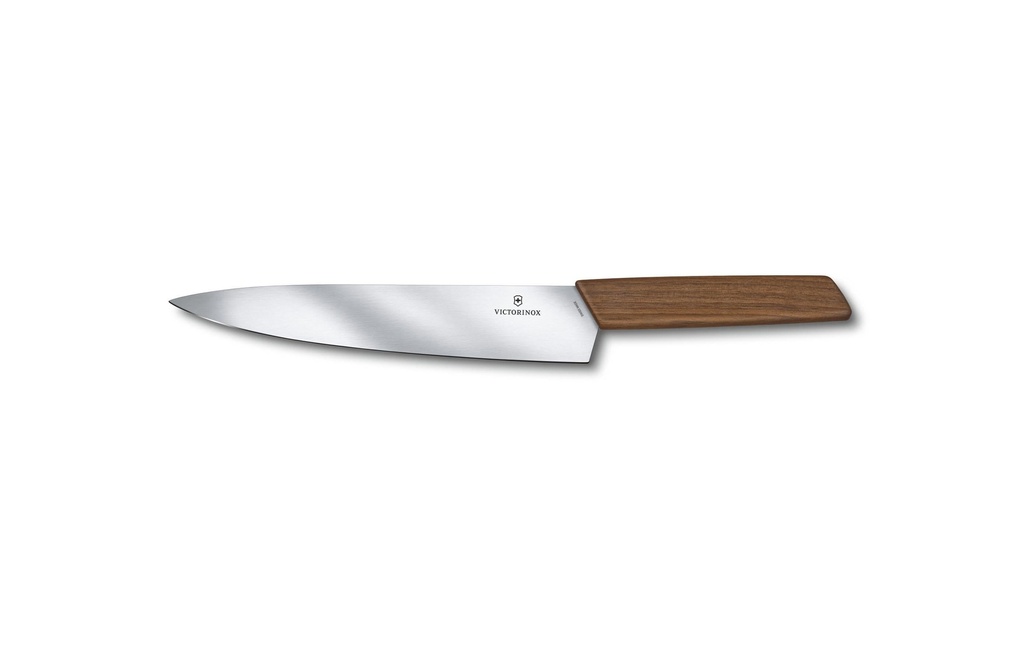 Victorinox Couteau trancheur Swiss Modern 22 cm bois de noyer