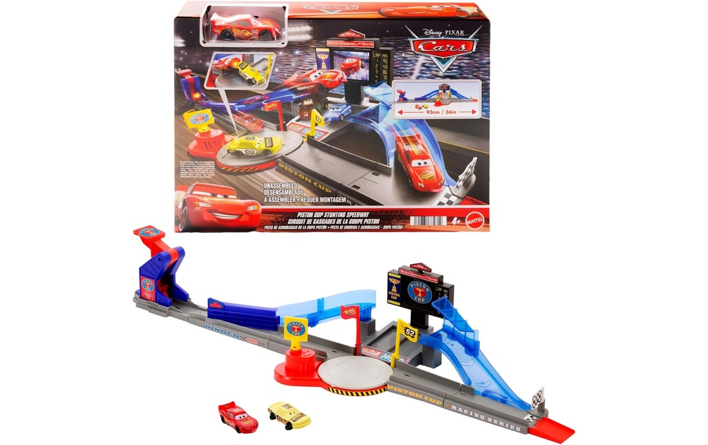 Mattel Cars Disney Cars Set de jeu Piston Cup, Multicolore