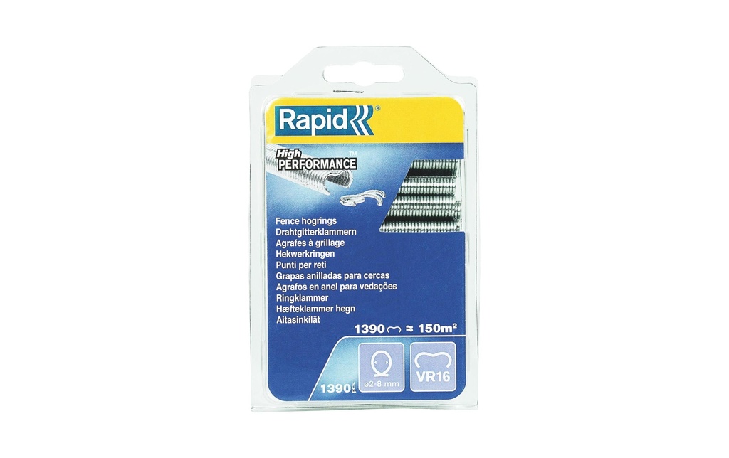Rapid Agrafes à grillage VR16 1390 pièces