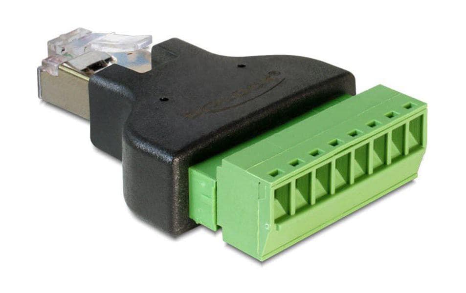 Delock Bloc de terminaison RJ45 m 8 Pins 1 Pièce/s