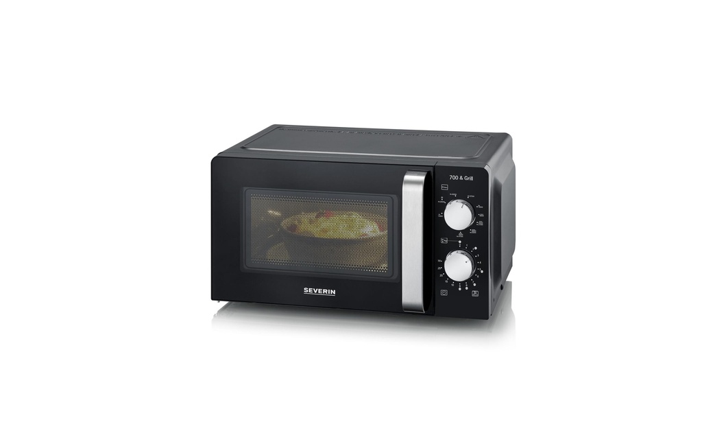 Severin Four à micro-ondes grill MW 7781 Noir/Argenté