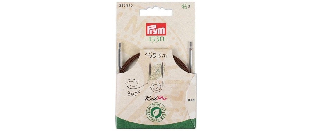Prym 1530 Natural Corde synthétique et accessoires 360° rotatif, 150 cm