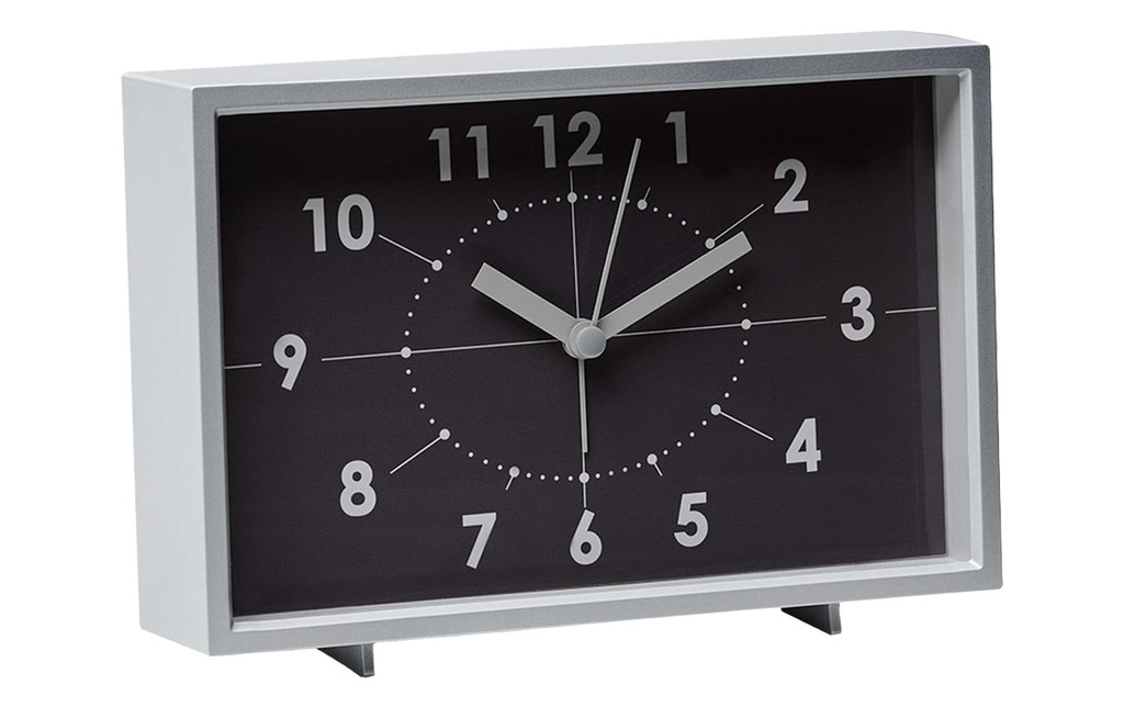 Chic Mic Horloge de bureau Horloge vintage – Rocket noir/blanc