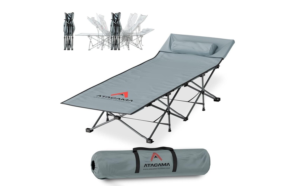 Atacama Lit de camp XXL Gris foncé