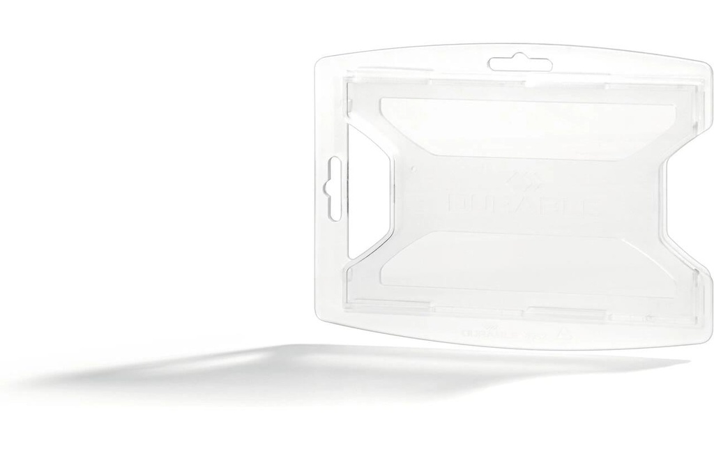 DURABLE Porte-carte reXycle 2 cartes 10 pièces, Transparent