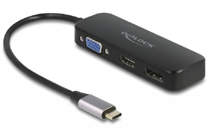 Delock Multiadaptateur 64156 USB-C – DP/HDMI/VGA