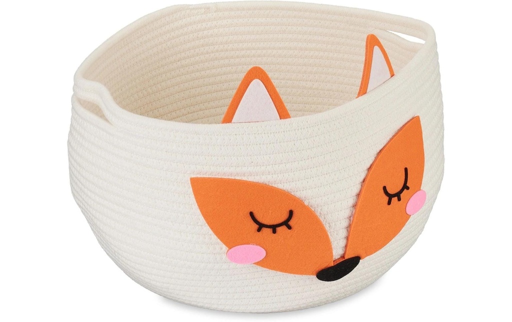 relaxdays Panier à jouets Feutre Renard