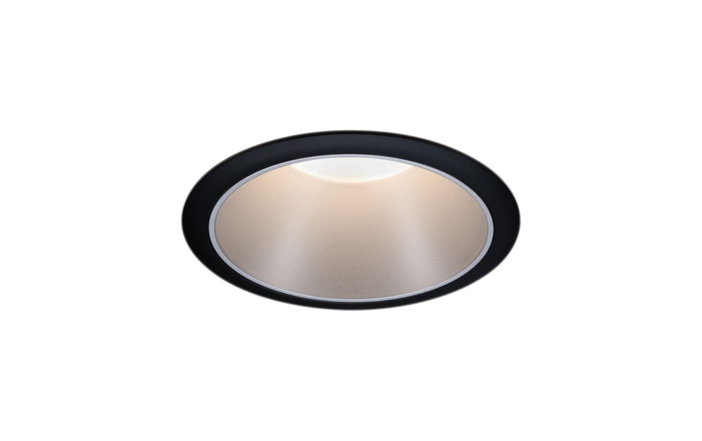 Paulmann Spot encastré Cole, 1 x GU10, 10 W, noir/argenté