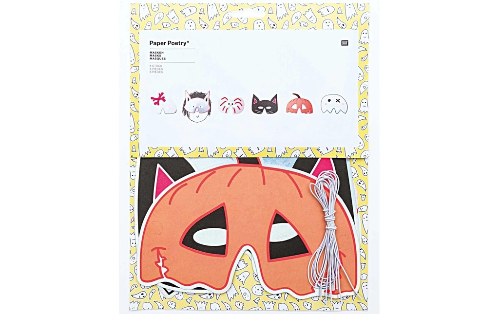 Rico Design Masque Halloween 6 pièces