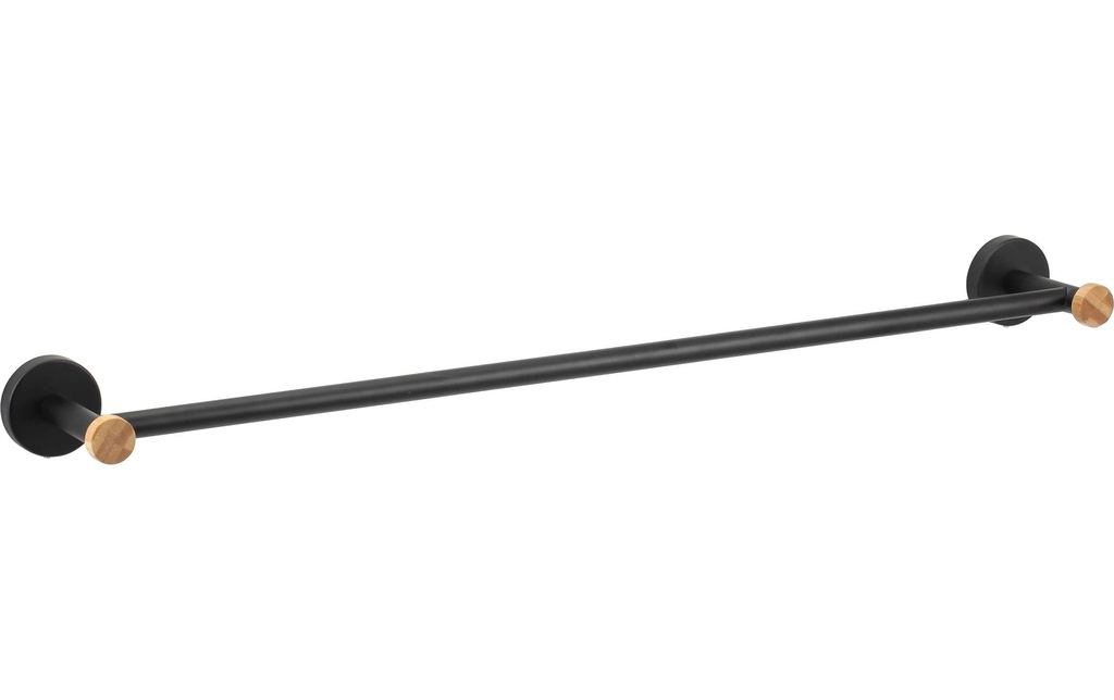 spirella Porte-serviettes Iana noir acier/bambou 65.2 cm