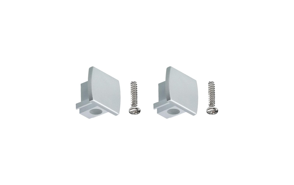 Paulmann Embout URail Universal, Chrome, 2 pièces