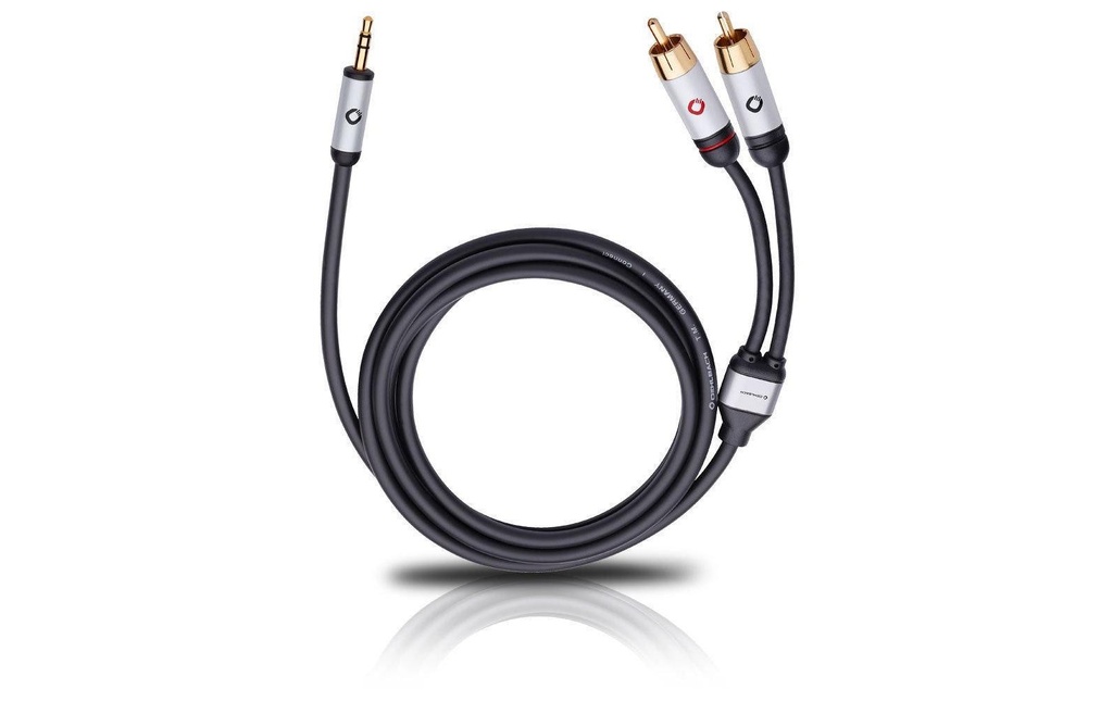 Oehlbach Câble audio jack 3.5 mm - Cinch 3 m