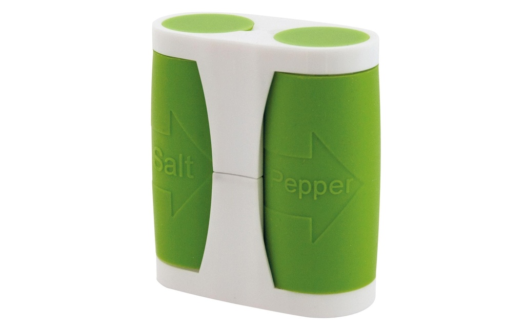 Eurotrail Moulins à sel ou à poivre 4 cm, Vert/Blanc
