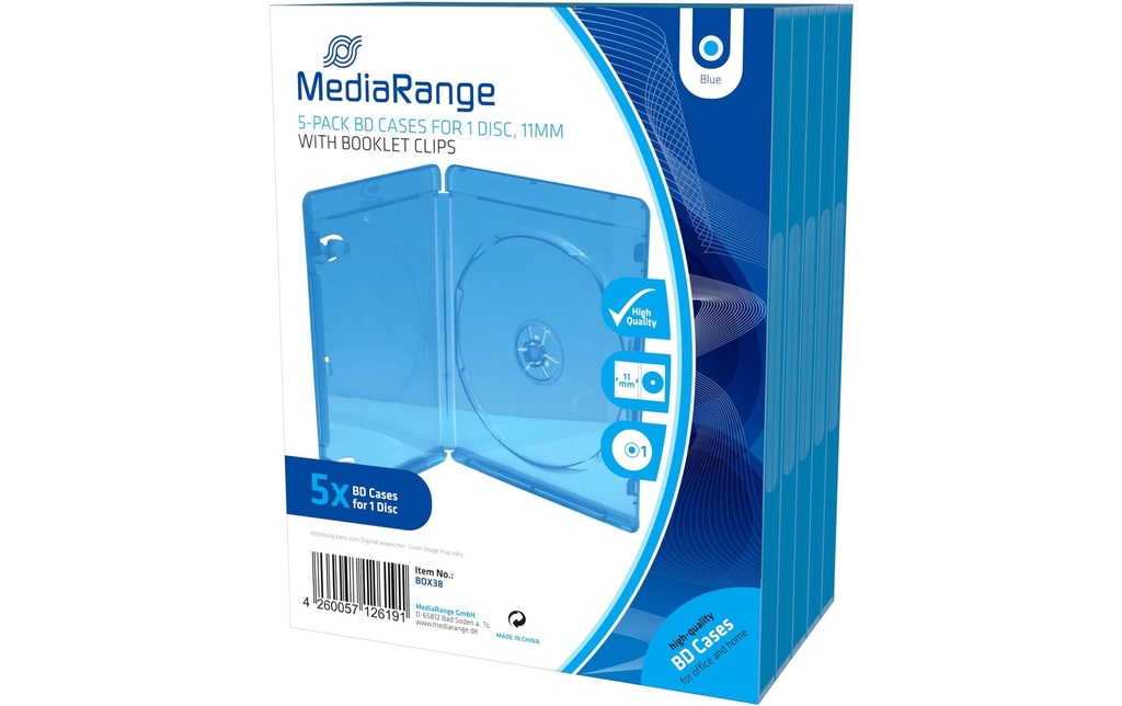 MediaRange Housse Blu-Ray 1 Disc