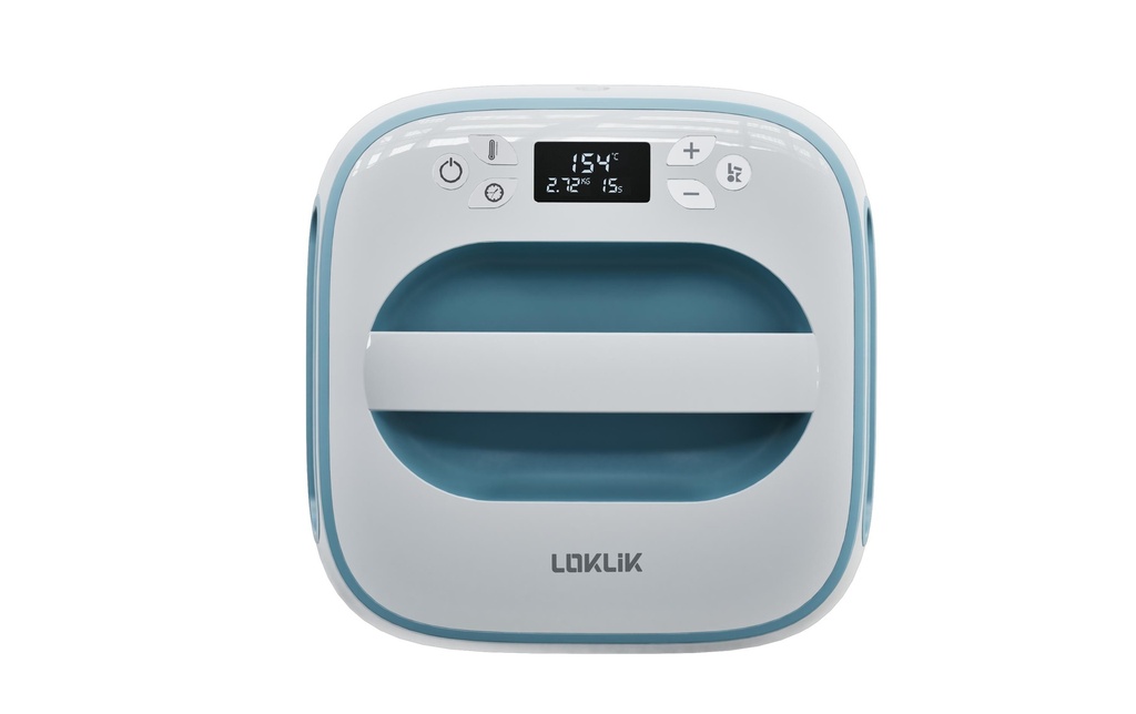 LOKLIK Easy Heat Press blanc/bleu