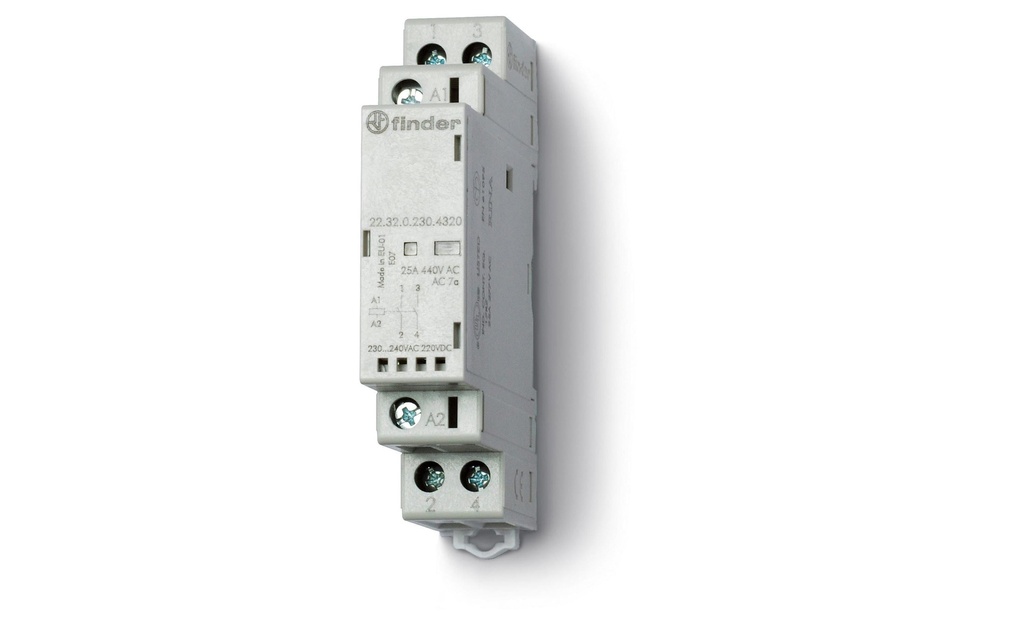 Finder Contacteur Serie 22 1S + 1Ö, 25A 12 V