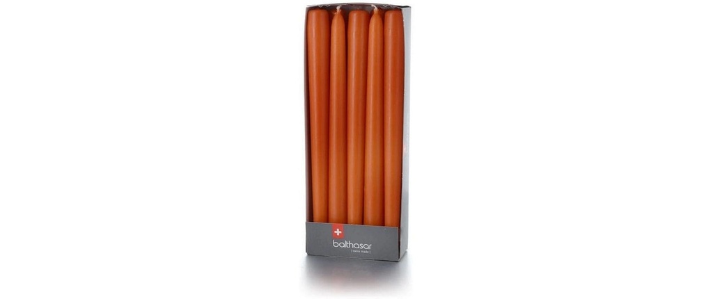 balthasar Bougie Etoile 24 cm x 2.2 cm, Orange, 10 Pièce/s