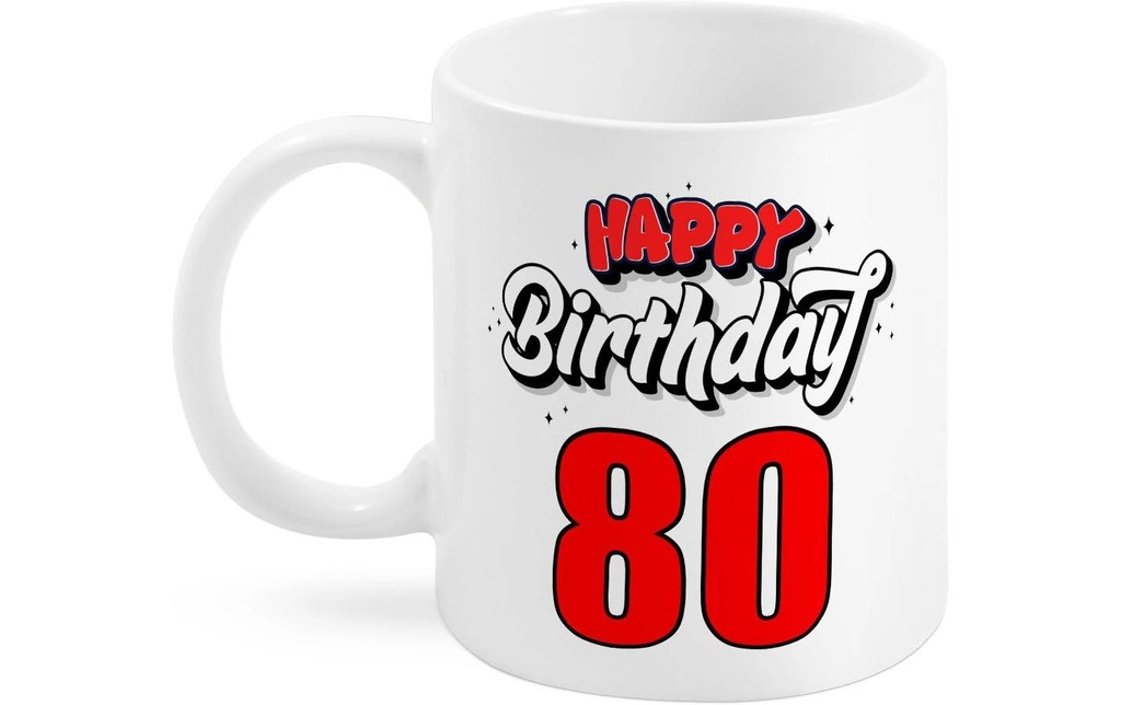 Trendcompany Tasse 80e anniversaire