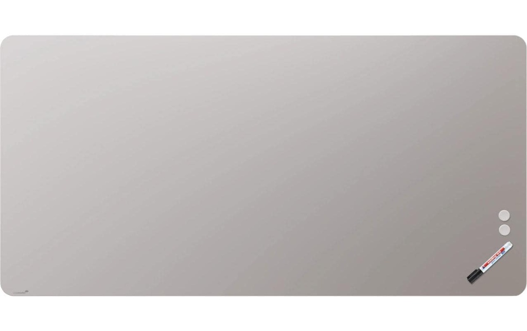 LEGAMASTER Glasboard 100x200cm Warm Grey