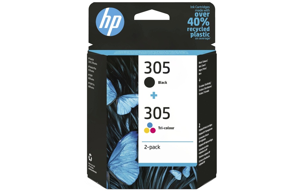 HP Encre Combopack Nr. 305 (6ZD17AE) Magenta/Yellow/noir/Cyan