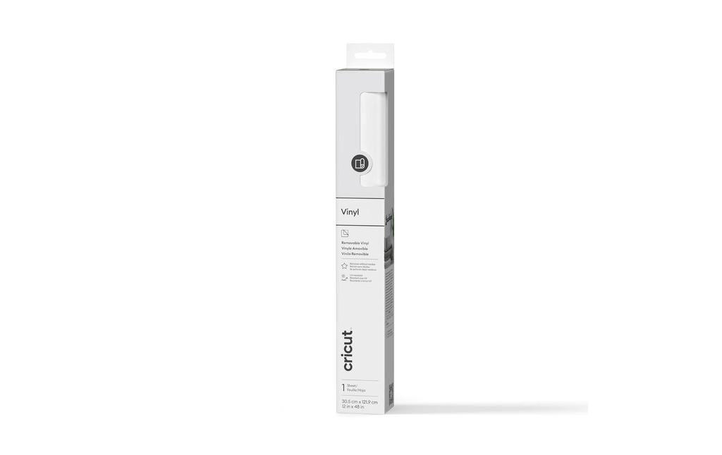 Cricut Film de vinyle repositionnable Blanc 30.5 x 122 cm, 1 Pièce/s