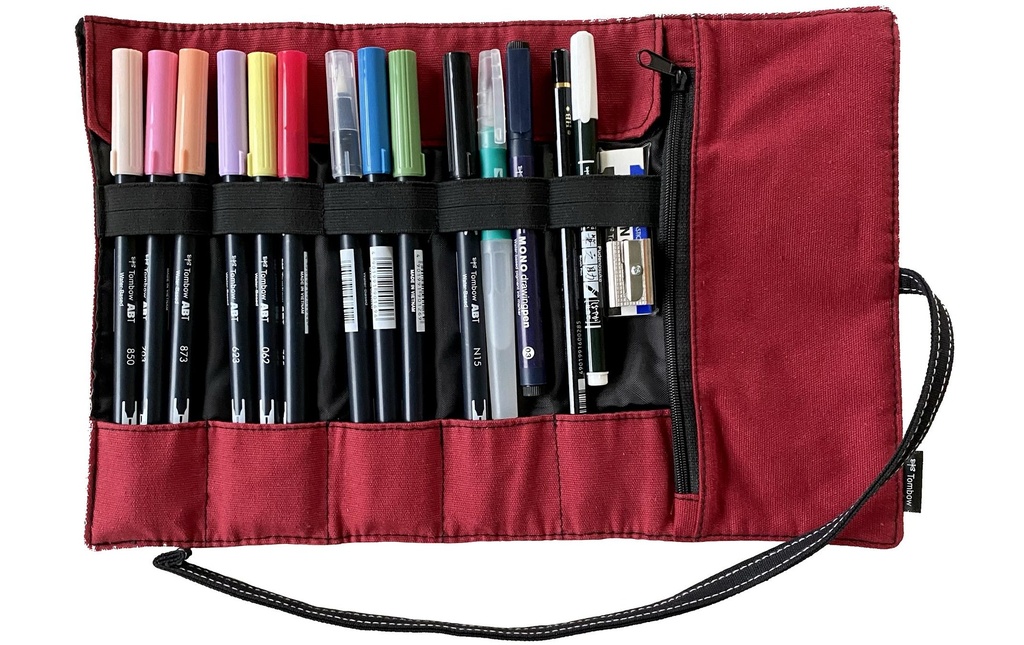 Tombow Brushpen ABT Dual Brush Pen Fudenosuke 16 pièces