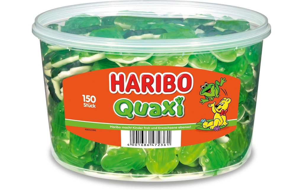 Haribo Bonbons gommeux Boîte Quaxi 1050 g