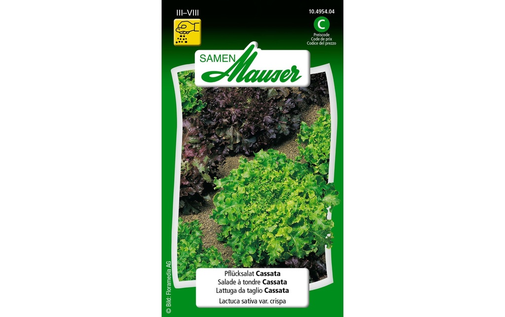 Samen Mauser Semence Salade de cornichons Cassata