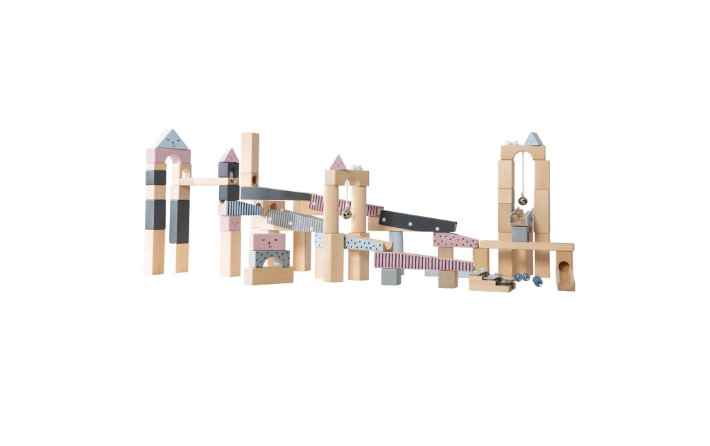 roba Circuit de billes en bois 100 pièces
