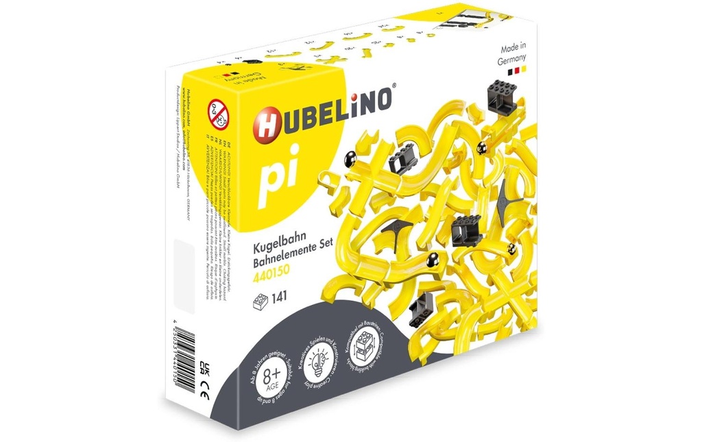 Hubelino Circuit de billes Set d'éléments de voie Pi , 141 pièces