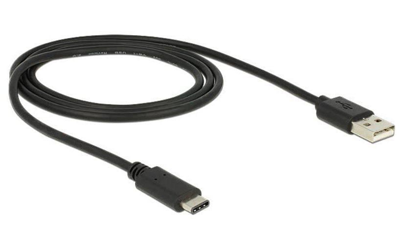 Delock Câble USB 2.0  USB-A - USB-C 1 m