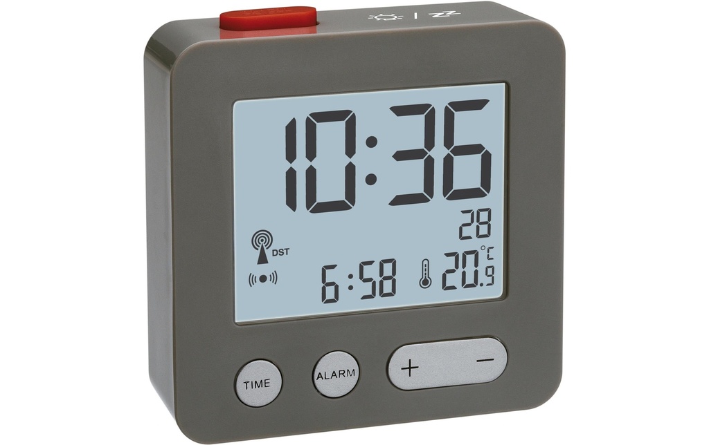 TFA Dostmann Réveil radio Anthracite