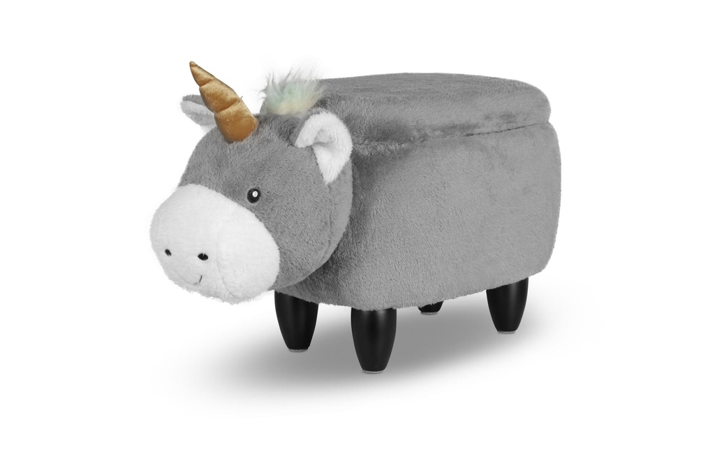 zoosy Tabouret d’enfant Licorne Enea Gris
