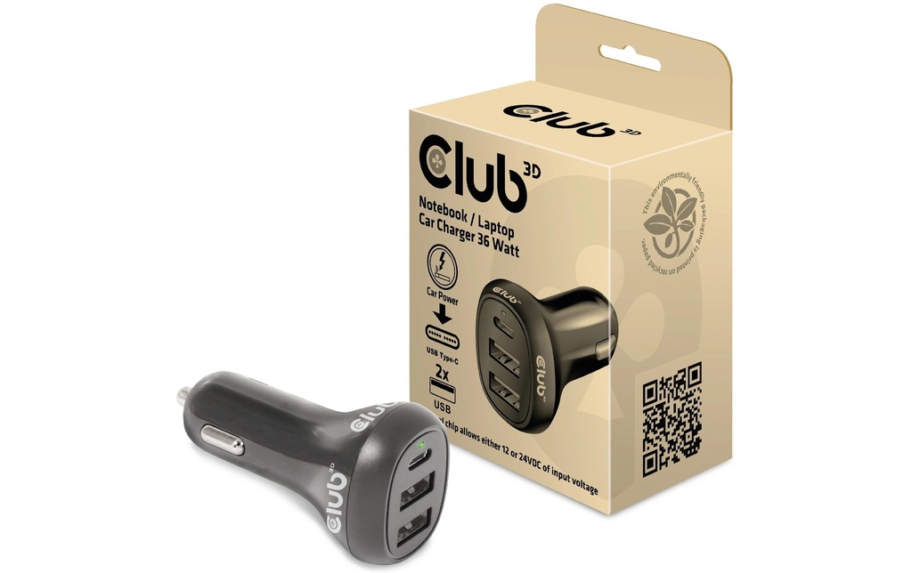 Club 3D Chargeur de voiture CAC-1921