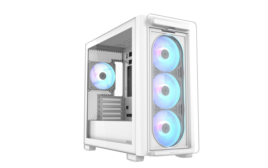 ASUS Boîtier d’ordinateur A23 PLUS TG ARGB Blanc
