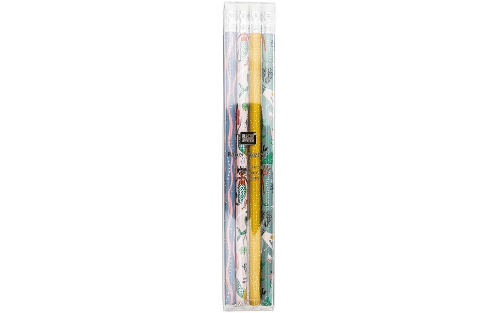 Rico Design Crayon Mermaid 4 pièces, Noir