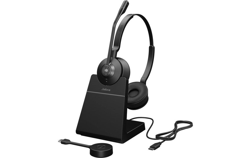 Jabra Casque avec micro Engage 55 SE MS Stereo USB-C, station de chargement incluse