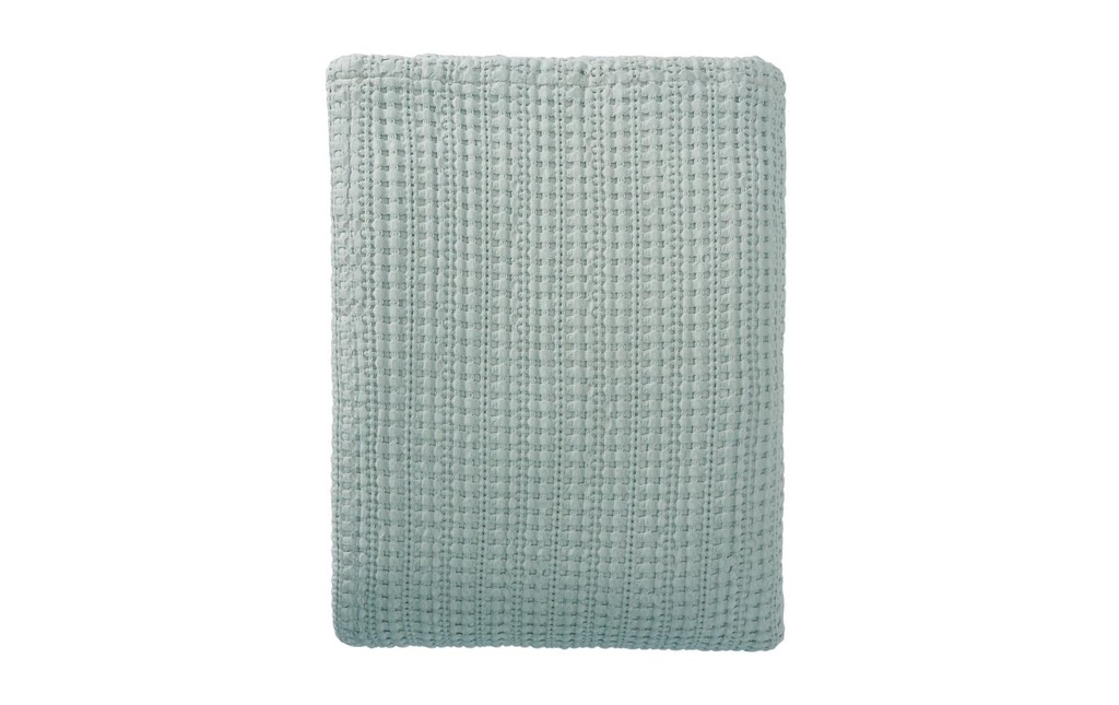 Urbanara Couvre-lit Anadia 200 x 220 cm, Vert sauge
