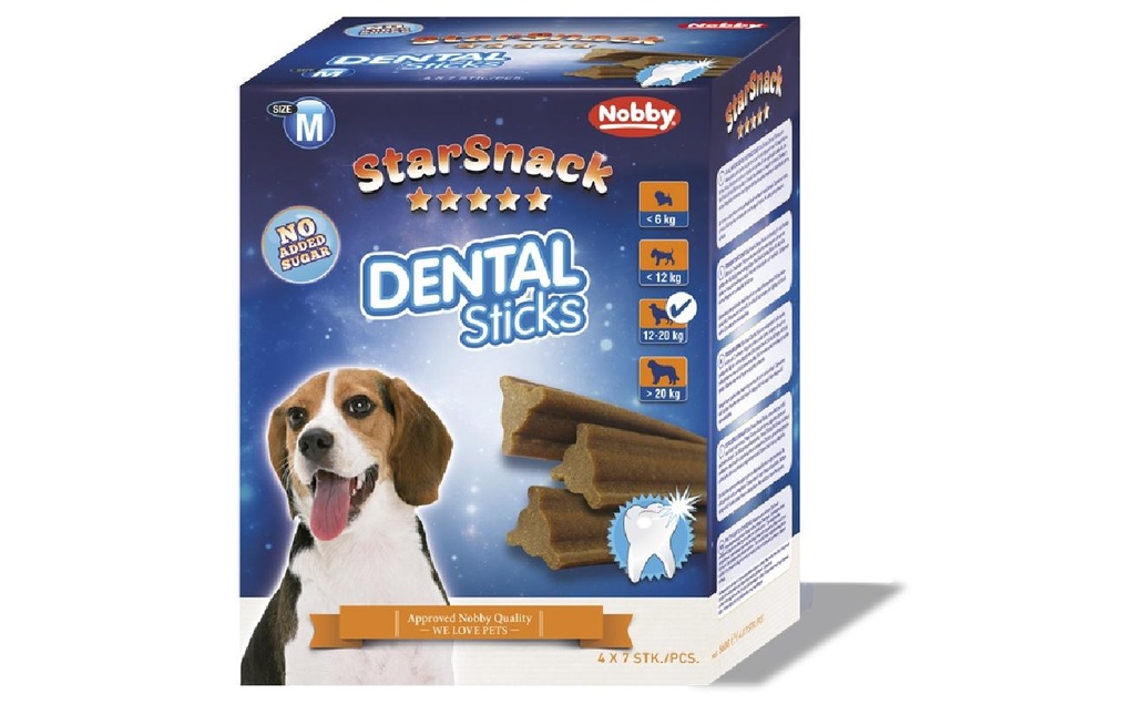 Nobby Produit à mâcher  StarSnack Dental Sticks medium, 28 pièces, 560 g