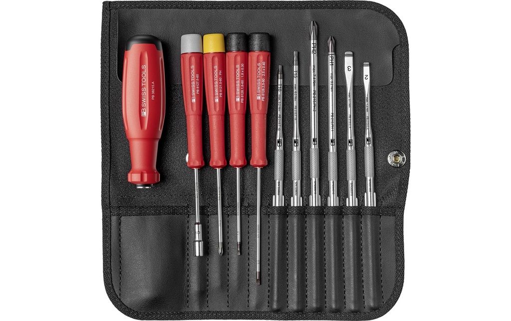 PB Swiss Tools Set de lames interchangeables SwissGrip Evo 9 pièces