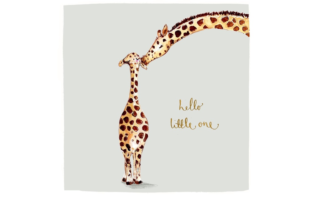Cart Carte de félicitations Hello Little One 15 x 15 cm