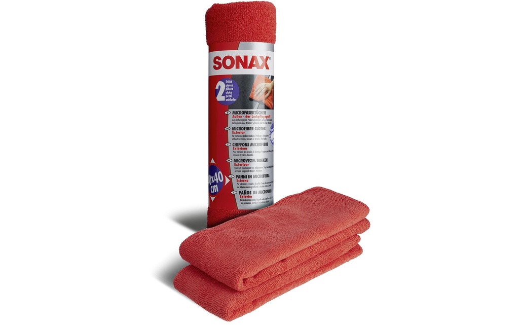 Sonax Chiffon microfibre 40 x 40 Extérieur, 2 pièces