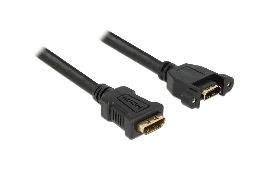 Delock Câble de prolongation à encastrer, 4K 30Hz HDMI - HDMI, 0.25 m