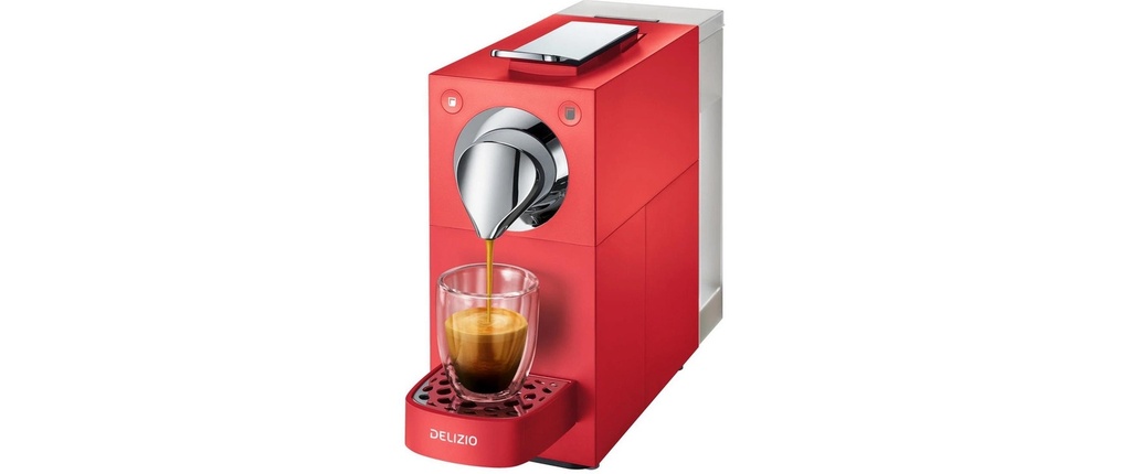Delizio Cafetière à capsules Una Cherry Red