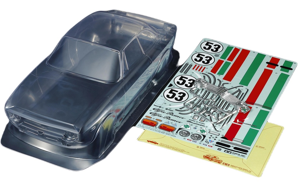Tamiya Carrosserie Alfa Romeo Giulia Sprint GTA, 1:10, non peint