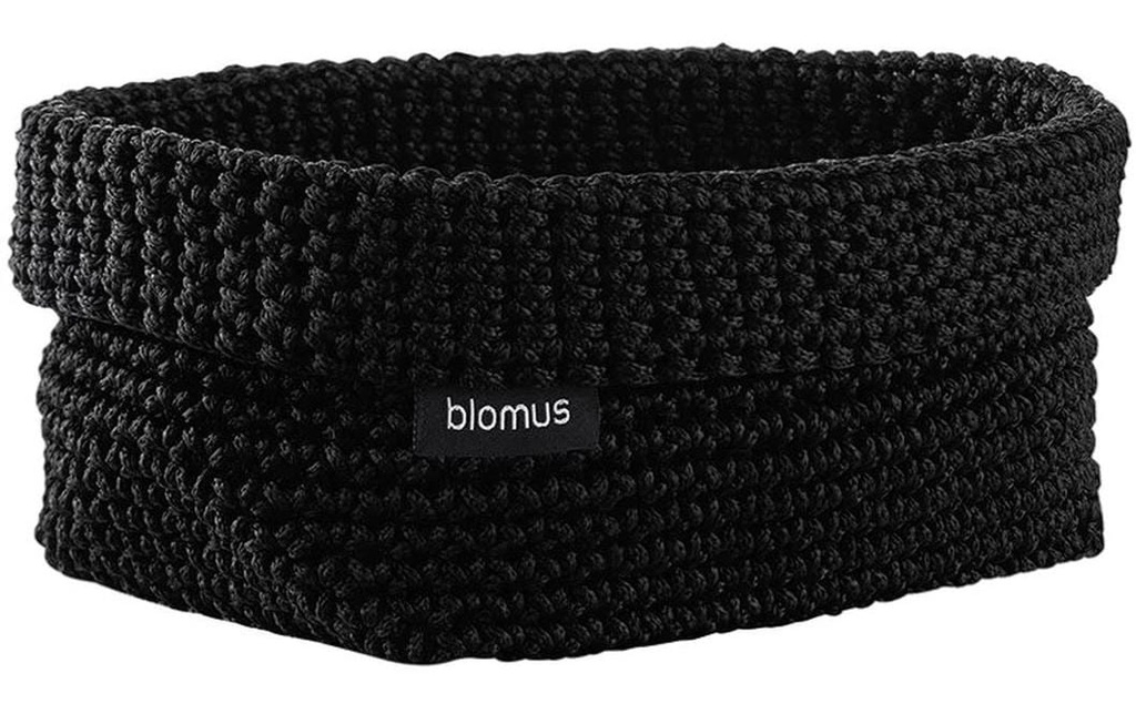 Blomus Panier de rangement Tela L Noir